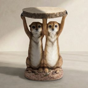 Kare Design Animal Bijzettafeltje Stokstaartjes - 35 X 33cm.