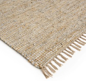 Vloerkleed in jute en leer, Aidas