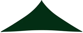 vidaXL Zonnescherm driehoekig 3,6x3,6x3,6 m oxford stof donkergroen
