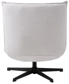 Draaibare Fauteuil Witte Stof Chenille