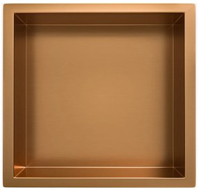 Mueller Bronzo inbouwnis 30x30x7cm geborsteld brons koper