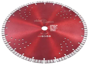 vidaXL Diamantzaagblad met turbo en gaten 350 mm staal