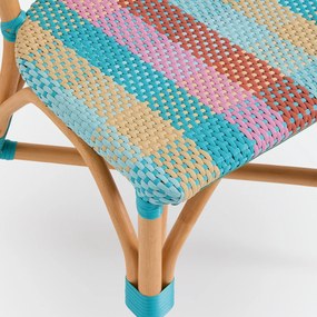 Set van 2 stoelen, van rotan en gevlochten kunsthars, MUSETTE