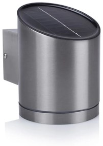 Smartwares Solar-wandlamp met sensor 0,5 W zilver GWS-004-DS