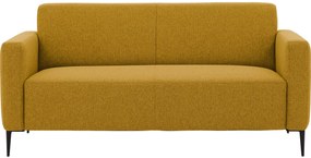 Goossens  Key West geel, stof, 2,5-zits, modern design