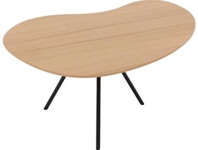 Goossens Salontafel Zyan organisch, hout eiken blank, modern design, 76 x 36 x 69 cm
