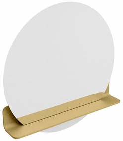 Mondiaz Spot spiegel rond Ø70cm met planchet oro