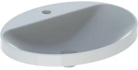 Geberit Variform opbouwwastafel ovaal 60x48cm zonder overloop wit 500.726.01.2