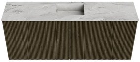 Mondiaz Joya DLux 100cm toiletmeubel shadow met wastafel faye midden zonder kraangat glace