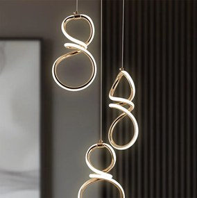 LED hanglamp G073-3CPR Gold