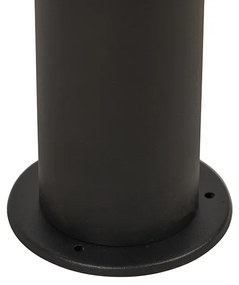 Staande buitenlamp zwart met opaal kap wit 30 cm IP44 - Odense