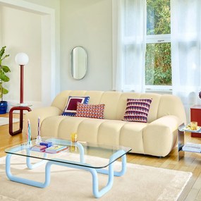 Vloerkleed in wol en viscose, Duoma