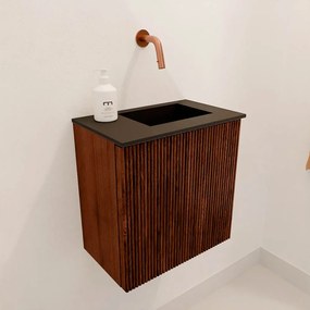 Mondiaz Joya 40cm toiletmeubel ruby met wastafel faye rechts zonder kraangat urban