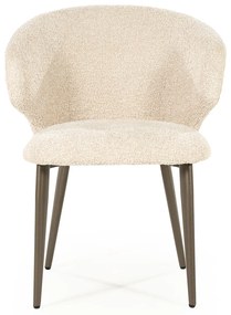 Eleonora Mateo Bruin Potige Eetstoel Beige