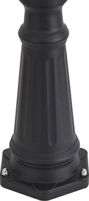 Klassieke buitenlantaarn zwart 220cm IP44 - Big