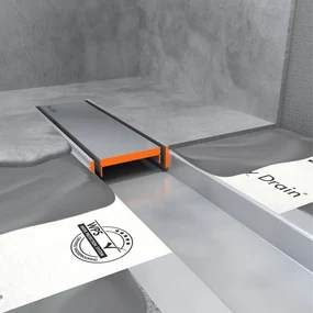 Easy Drain Compact taf verlaagd douchegoot rooster 90cm zero voor tegeldikte 3 13 mm rvs mtaflaag-900-z