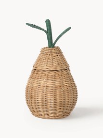 Handgemaakte kinderopbergmand Pear van rotan
