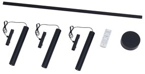 Modern railsysteem met 3 hanglampen zwart 1-fase - Magnetic Cassie