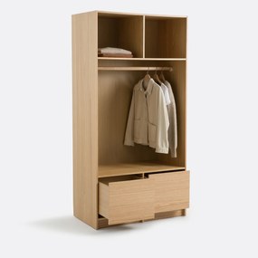 Modulaire kleerkast met eikenfineer L100 cm, Senssia