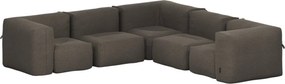 Soft Zitzak Outdoor 5 Seater Hoekbank - Kirra Noir