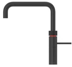Quooker Fusion Square kokendwaterkraan - draaibare uitloop - PRO3 incl. Cube reservoir - Warm / kokend / bruisend / gefilterd water - Zwart 3FSBLK-CUBE
