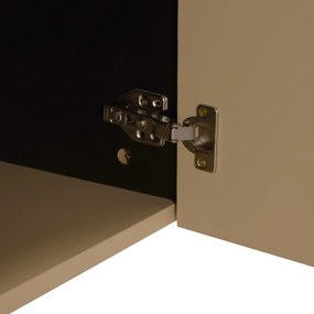 Mat Tv-meubel Met Strepen Zand 120 Cm - 120x40x55cm.