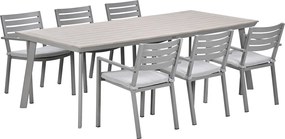 Garden Impressions Amarillo tuinset 7-delig - Penedo tuintafel 230x100 taupe