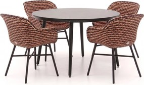 Diningset Hartman  | 4 personen | Tuinset kunststof | 5-delig | Kees Smit Tuinmeubelen