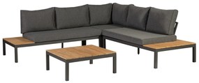 Exotan Hoek Loungeset - La Vida - Antraciet - Aluminium - Exotan