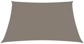 vidaXL Zonnescherm vierkant 6x6 m oxford stof taupe