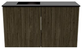 Mondiaz Joya 70cm toiletmeubel shadow met wastafel faye links 1 kraangat urban