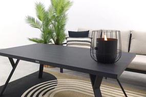 Sergio lounge dining set met stoel - Carbon/Desert - 3-delig rechts