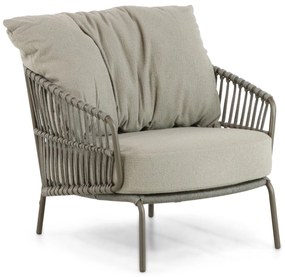 4 Seasons Outdoor Capalbio Lounge Tuinstoel Aluminium/rope Taupe