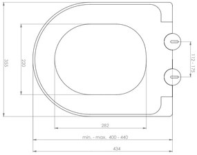 Mueller Filo randloos toilet met softclose zitting mat grijs