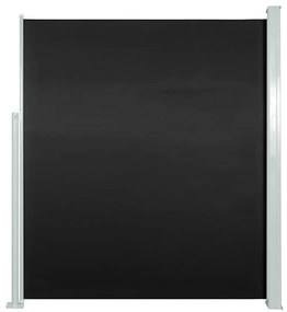 vidaXL Tuinscherm uittrekbaar 100x500 cm zwart