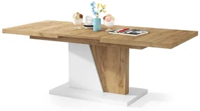 Mazzoni GRAND NOIR gouden eiken / zwart, uitschuifbare tafel