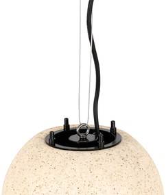 Moderne buiten hanglamp grijs 25 cm IP44 - Nura Modern E27 IP44 Buitenverlichting bol / globe / rond