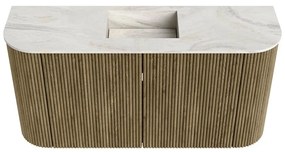 Mondiaz Joya DLux 85cm toiletmeubel ronding links/rechts dusk met wastafel faye midden zonder kraangat ostra