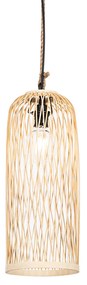 Landelijke buiten hanglamp rotan 25 cm - Calamus