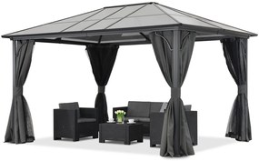 Moderne tuinprieel Santiago 3x4m Tuinpunt antracyt