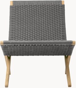 Stoel Rope Charcoal stoel van onbehandeld teakhout Cuba