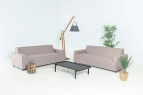 Flow. Club sofa set taupe chiné All Weather loungeset Beige Sunbrella loungeset Sofaset outdoor textiel - weerbestendig