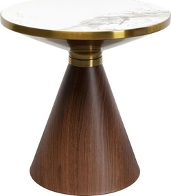 Kare Design Cono Ronde Bijzettafel Marmer - 50 X 50cm.