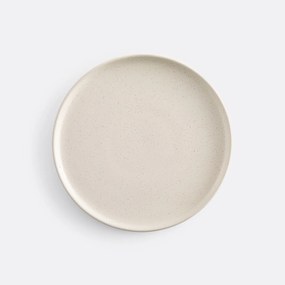 Set van 6 dessertborden in gespikkeld aardewerk, Tecka