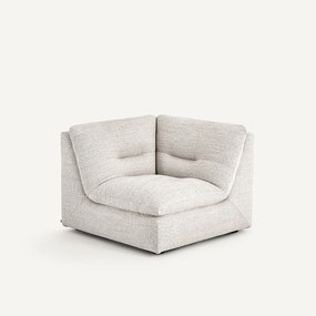 Modulaire 90° hoek in jaspé stof, GIULIANO