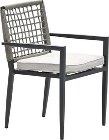 Garden Impressions Burela tuinstoel taupe - 2 stuks