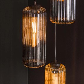 Hanglamp Getrapt Met Glazen Cylinders