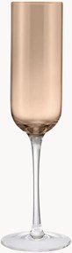 Mondgeblazen champagneglazen Fuumi, 4-delig