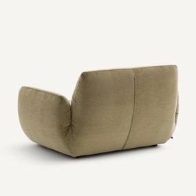Fauteuil van linnen fluweel, SPOGANO