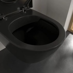 Villeroy & Boch Subway 2.0 randloos toilet met DirectFlush en CeramicPlus zwart mat